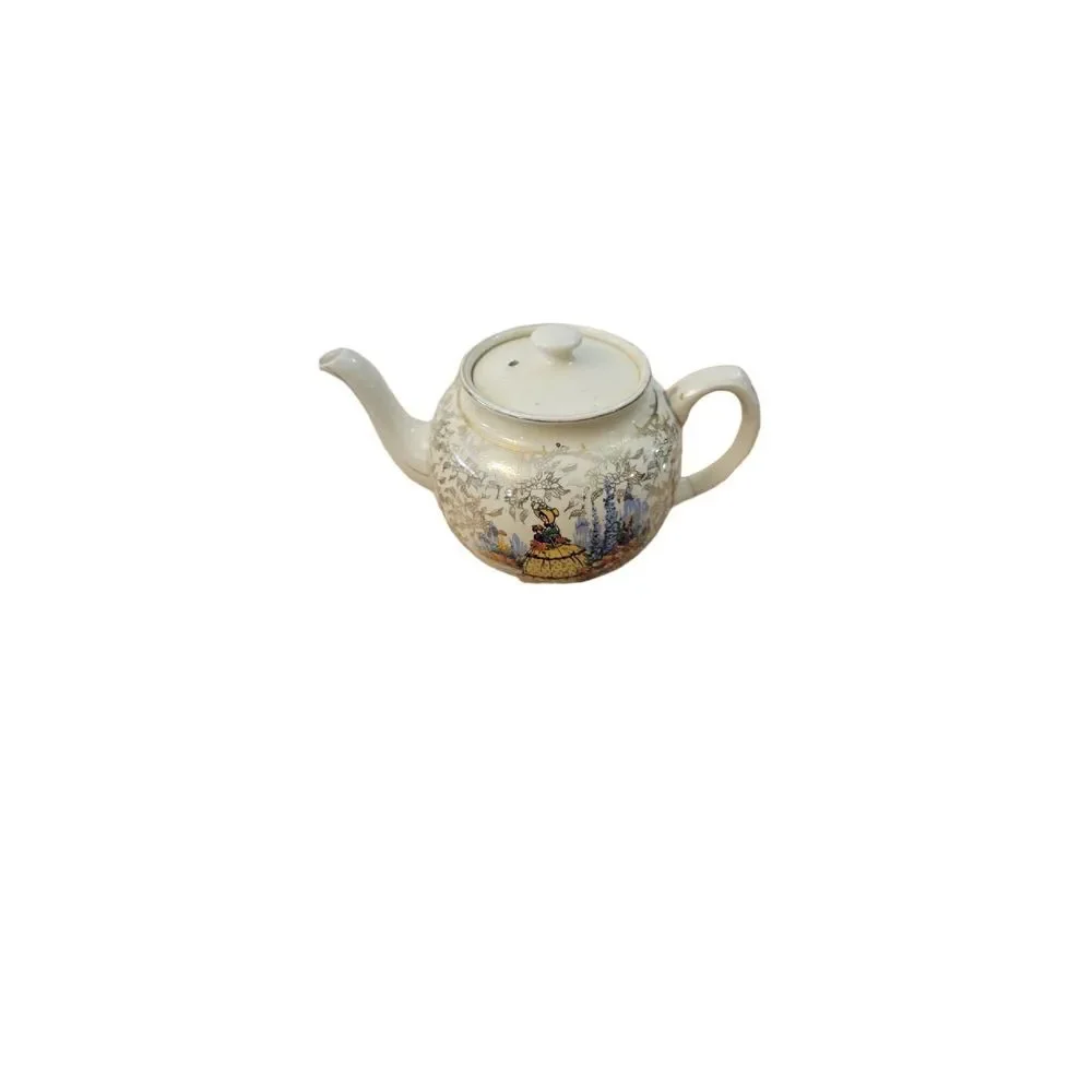 Vintage Ceramic Teapot‎ Set Rustic Glazed Pottery Tea Serving